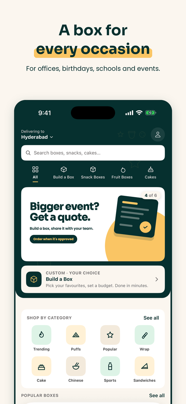 The Tidbeat app home screen